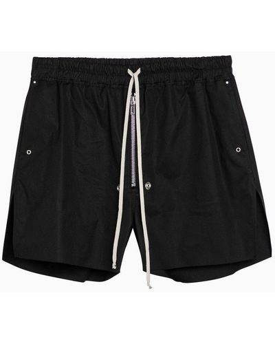 Rick Owens Cotton Bermuda Shorts - Black