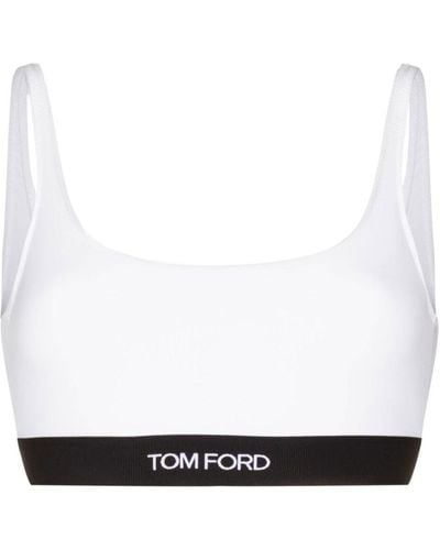 Tom Ford Bralette With Logo - White