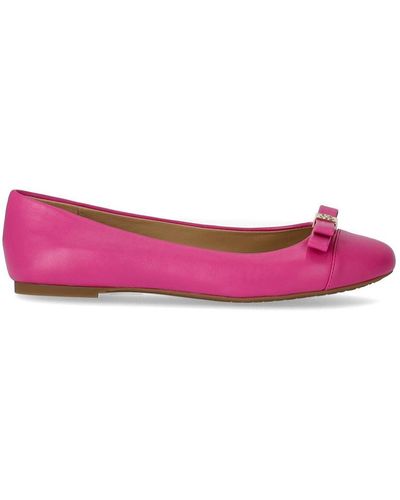 Michael Kors Andrea Fuchsia Ballet Flat Shoe - Pink