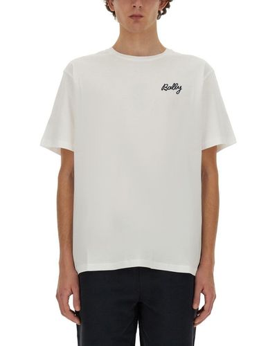 Bally T-Shirt With Logo - Gray