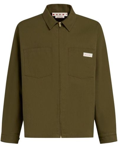 Marni Zipped Shirt - Green