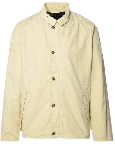 Barbour 'Tracker' Ivory Cotton Jacket - Natural