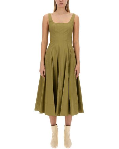 STAUD "weels" Dress - Green