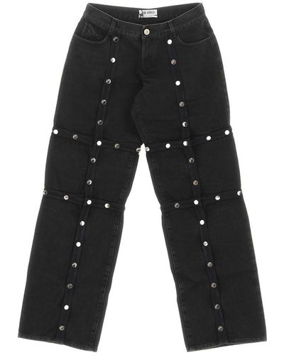 The Attico Jeans Trousers - Black