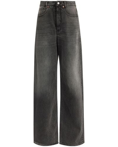 MM6 by Maison Martin Margiela Hybrid Panel Jeans With Seven - Gray