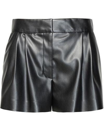 Stella McCartney Black Vegan Leather Shorts