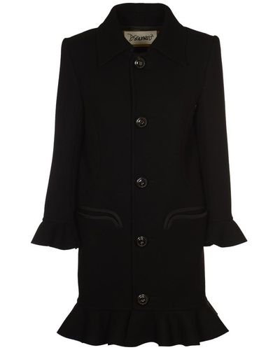 DSquared² Mini Ruffled Coat - Black