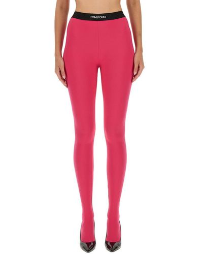Tom Ford LEGGINGS With Logo - Pink