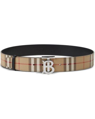 Men's Burberry Reversible Belt + Double Buckle Belt Set