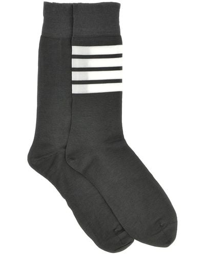 Thom Browne '4 Bar' Socks - Black