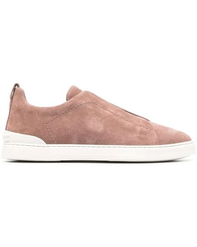 Zegna Triple Stitchtm Low Top Sneakers - Pink