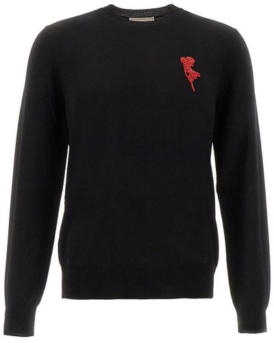Alexander McQueen Wool Sweater - Black