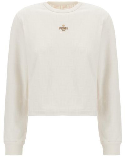 Fendi Sweatshirts - White