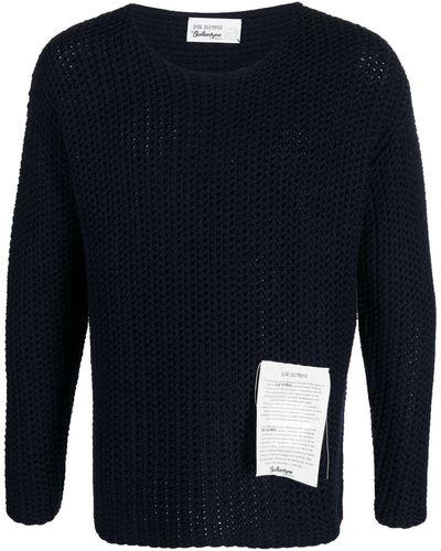 Ballantyne R Neck Pullover Clothing - Blue