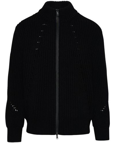 ZEGNA Wool Blend Sweater - Black