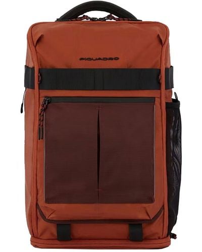 Piquadro Bike Backpack Computer And Ipad Holder Bags - Brown