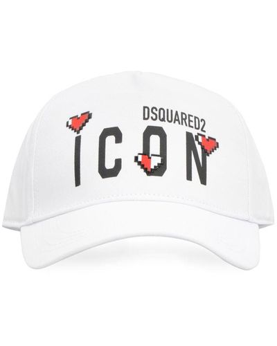 DSquared² Logo Baseball Cap - White
