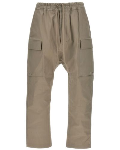 Rick Owens Cargo Long Pants - Natural
