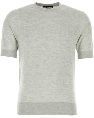 Dolce & Gabbana Light Cotton T-Shirt - Gray