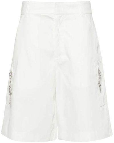 DARKPARK Nina Cargo Shorts - White