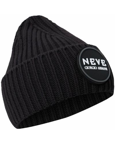Giorgio Armani Beanie Hat Accessories - Black