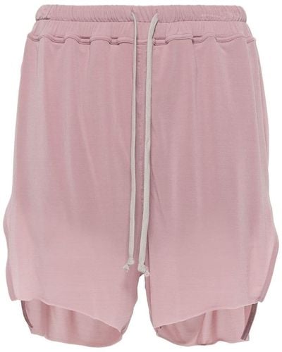 Rick Owens Drawstring Jersey Shorts - Pink