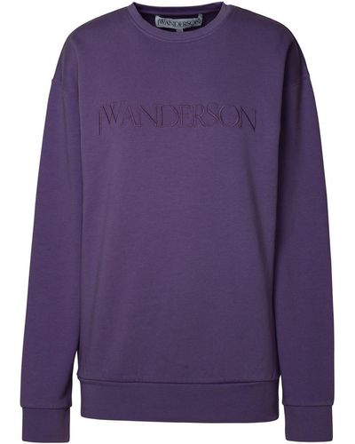 JW Anderson Purple Cotton Sweatshirt