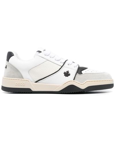 DSquared² Spider Leather Low-top Sneakers - White