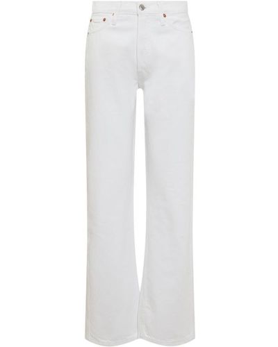 RE/DONE Re Done Long Jeans - White