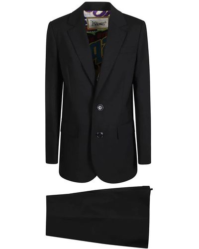 DSquared² Downtown Suit Clothing - Black
