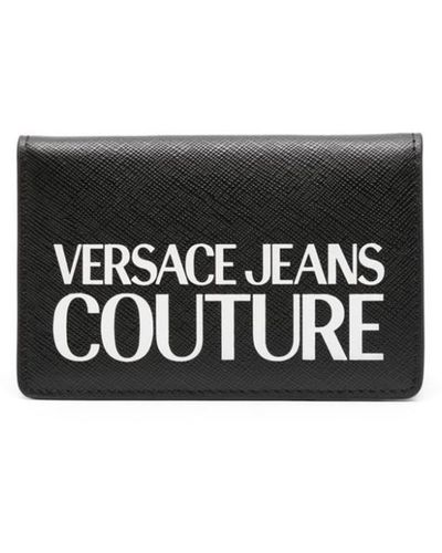 Versace Logo-print Leather Wallet - White