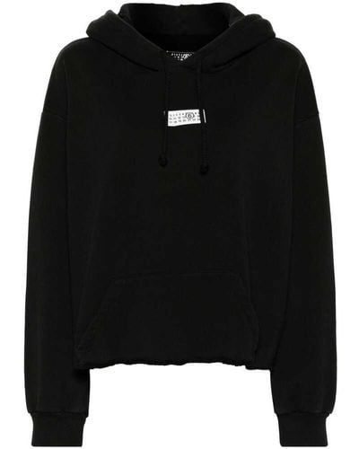 MM6 by Maison Martin Margiela Hoodie With Logo, - Black