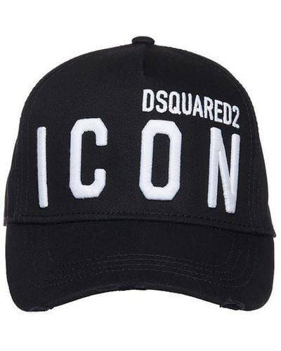 DSquared² Black & White Icon Baseball Cap