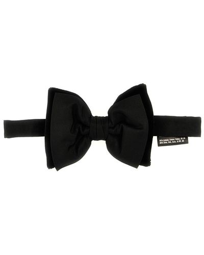 DSquared² Satin And Velvet Bow Tie - Black