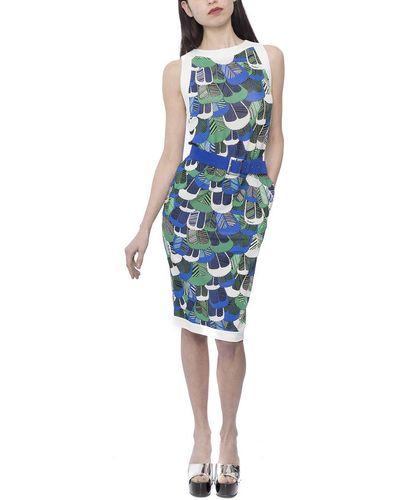DSquared² Printed Jersey Dress - Blue