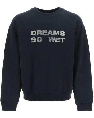 Liberal Youth Ministry Dreams So Wet Crystal Sweatshirt - Blue
