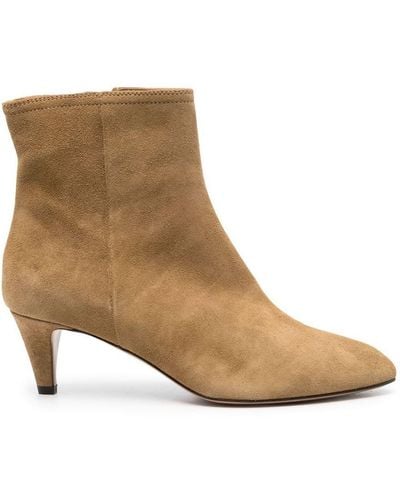 Isabel Marant 50mm Suede Ankle Boots - Brown