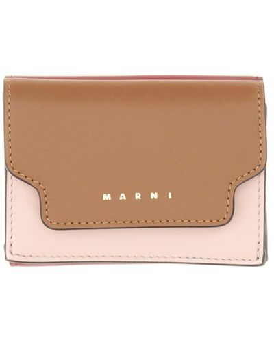 Marni Tri-fold Wallet - Natural