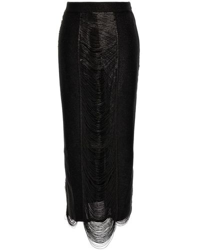 Alexander McQueen Armor Stitch Skirt - Black