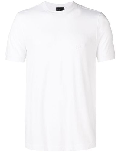 Giorgio Armani Men's Crewneck T-shirt - White