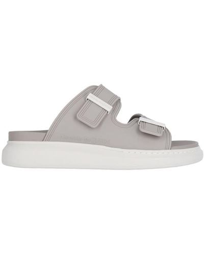 Alexander McQueen Hybrid Slide Sandals - Gray