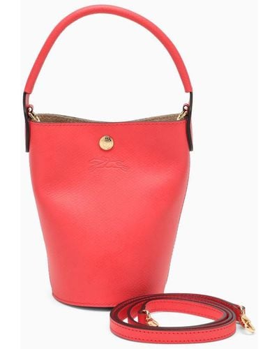Longchamp Xs Épure Strawberry Bucket Bag - Red