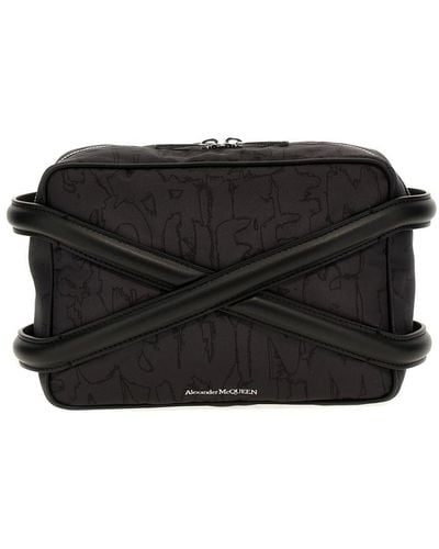 Alexander McQueen Harness Camera Bag Crossbody Bags - Black