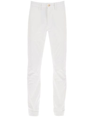 Polo Ralph Lauren Chini Trousers In Cotton - White