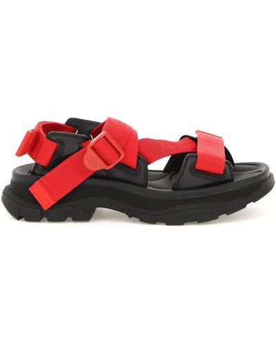 Alexander McQueen Tread Sandals - Red