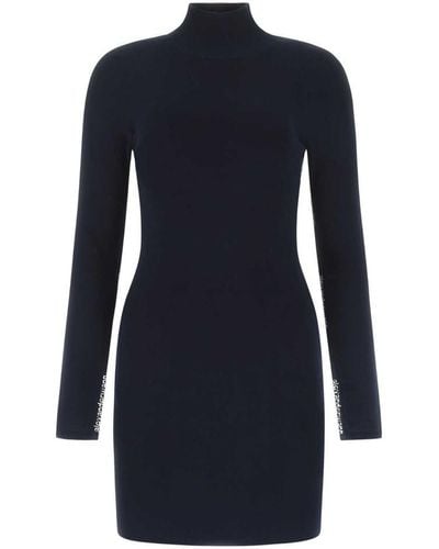 T By Alexander Wang Midnight Stretch Viscose Ble - Blue