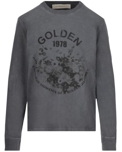Golden Goose Long Sleeved Crewneck T-shirt - Grey