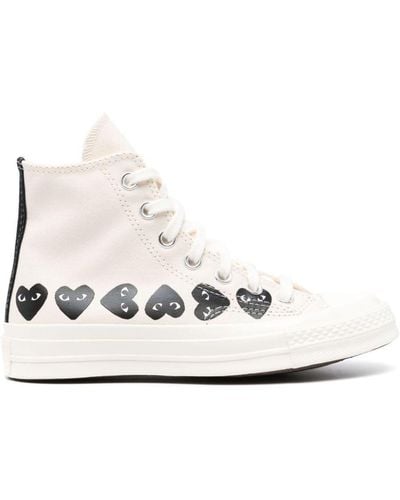 COMME DES GARÇONS PLAY Chuck Taylor High-Top Trainers - White