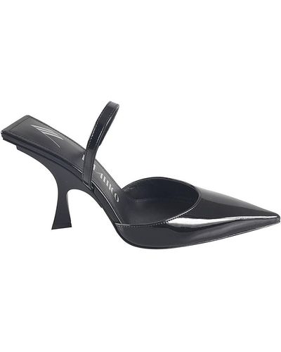 The Attico Ester Slingback Court Shoes - Black