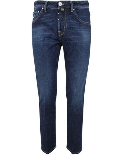 Jacob Cohen Straight Leg Jeans Fit - Blue